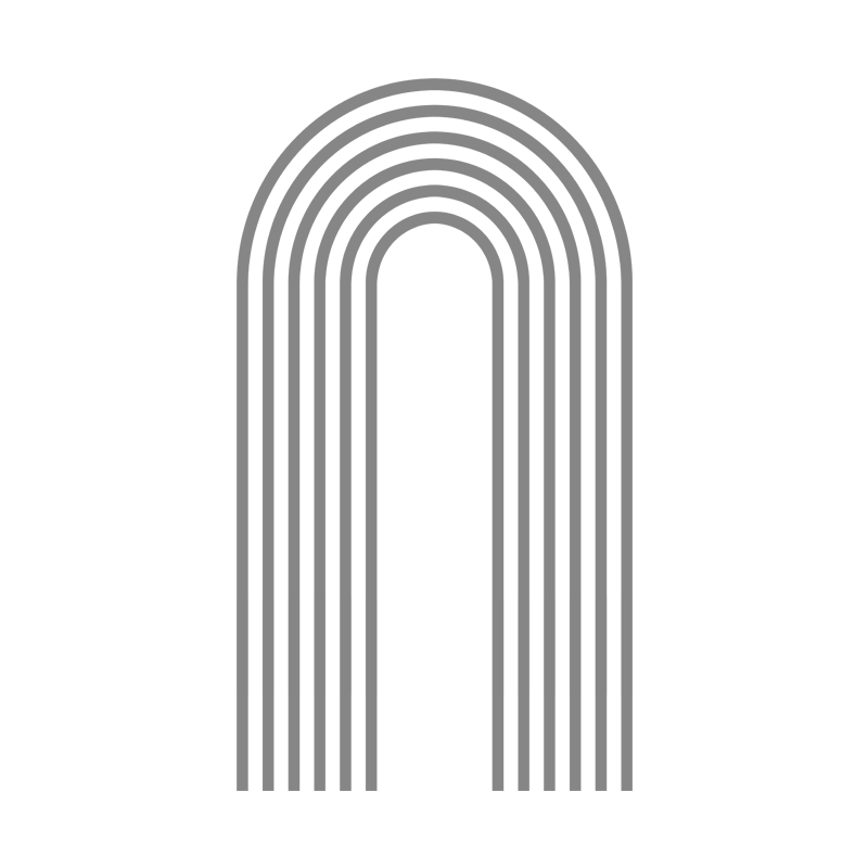 Bohemia Wall Decal Large Arch Rainbow