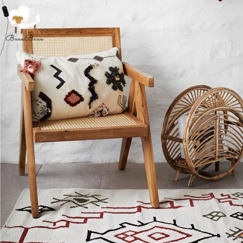 Area Rug Geometric Ethnic Pattern
