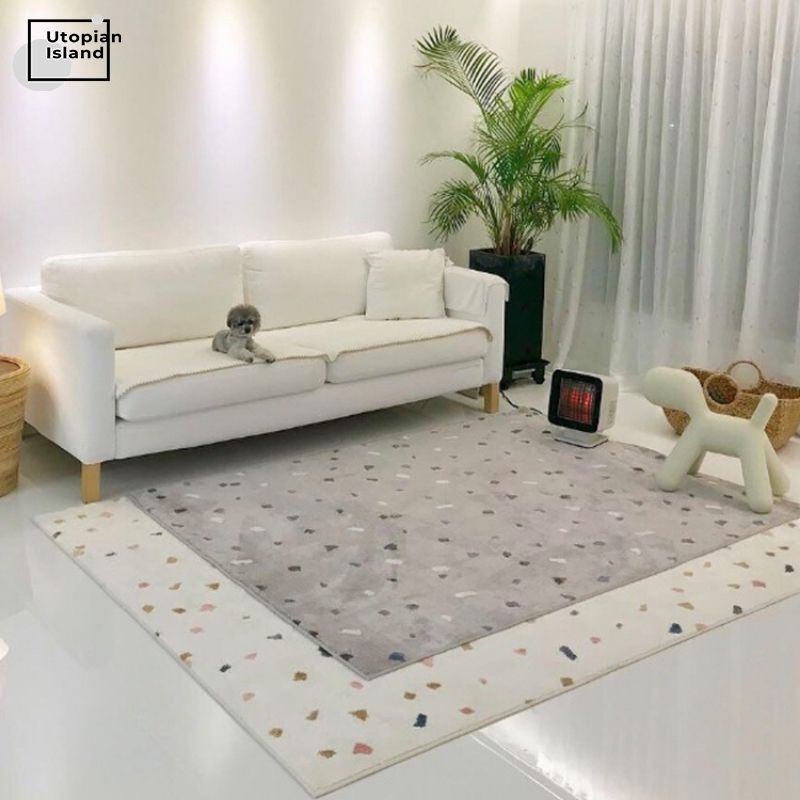 Pattern Area Rug Little Shapes