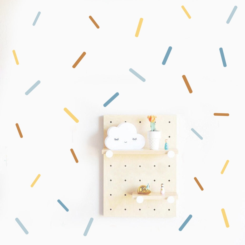 Nursery Wall Decals Colourful Sprinkles