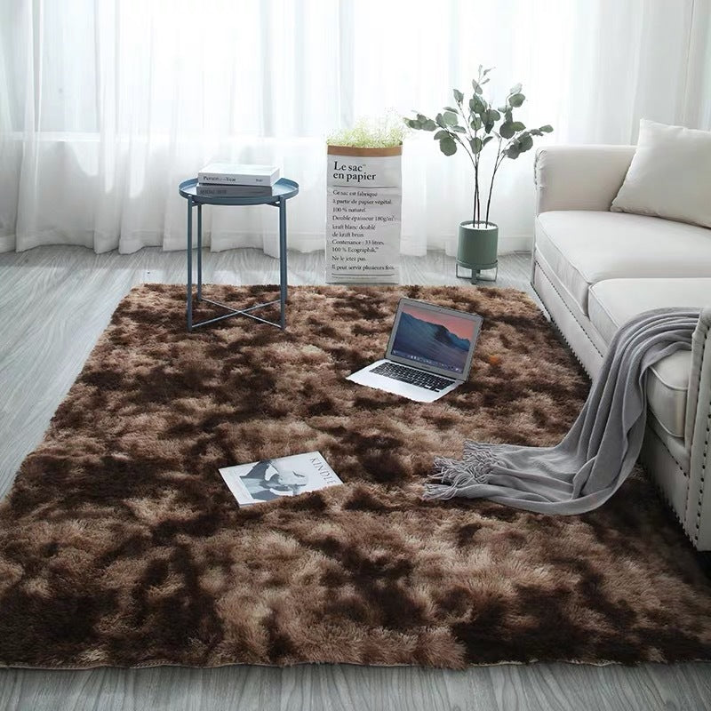 Monochromatic Fluffy Thick Area Rug