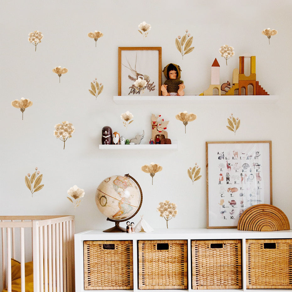 Floral Wall Decals Spring Flowers