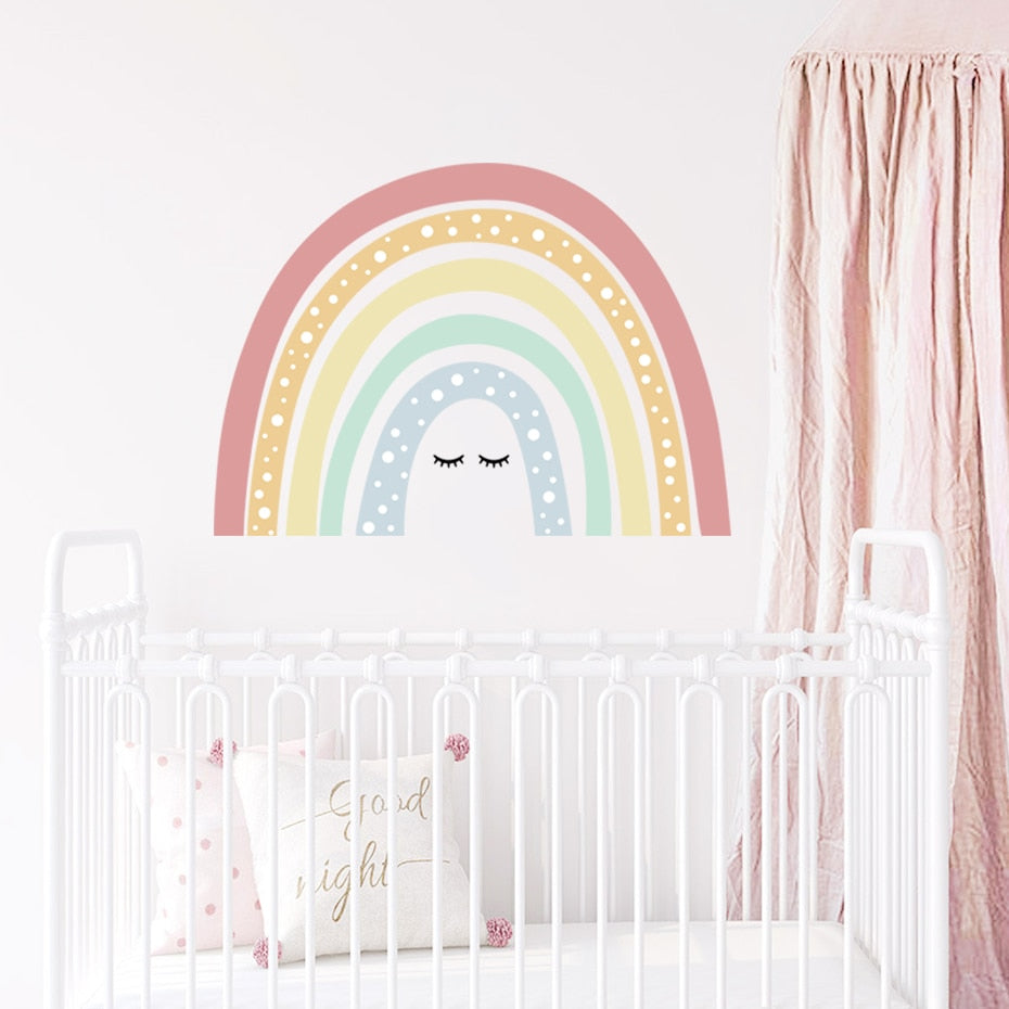 Boho Wall Decal Rainbow with Eye