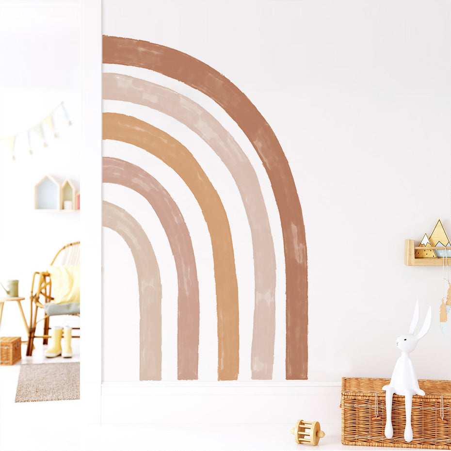 Bohemian Wall Decal Large Half Rainbow