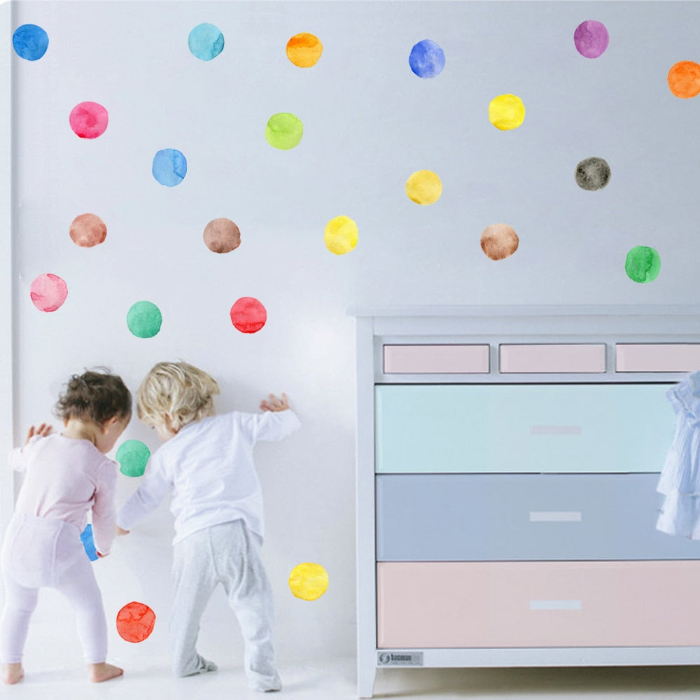 Pattern Wall Decals Polka Dot Styles