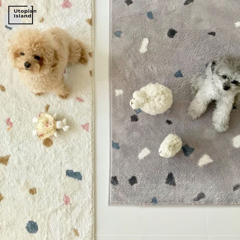 Pattern Area Rug Little Shapes