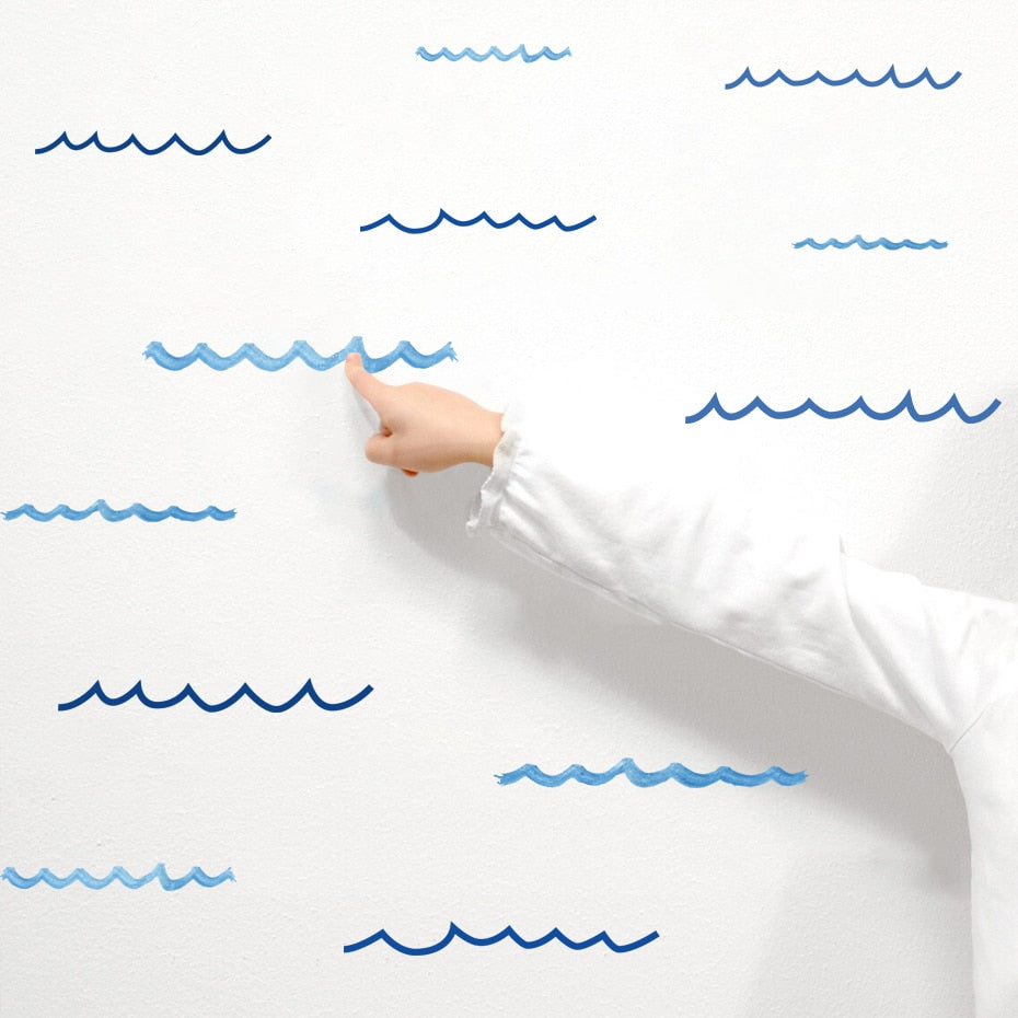 Nursery Wall Decals Ocean Waves