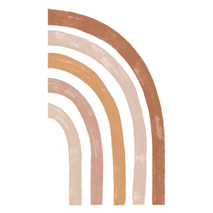 Bohemian Wall Decal Large Half Rainbow