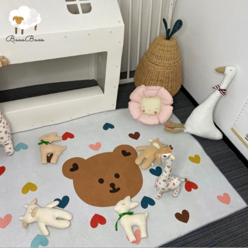 Nursery Area Rug Lovely Bear