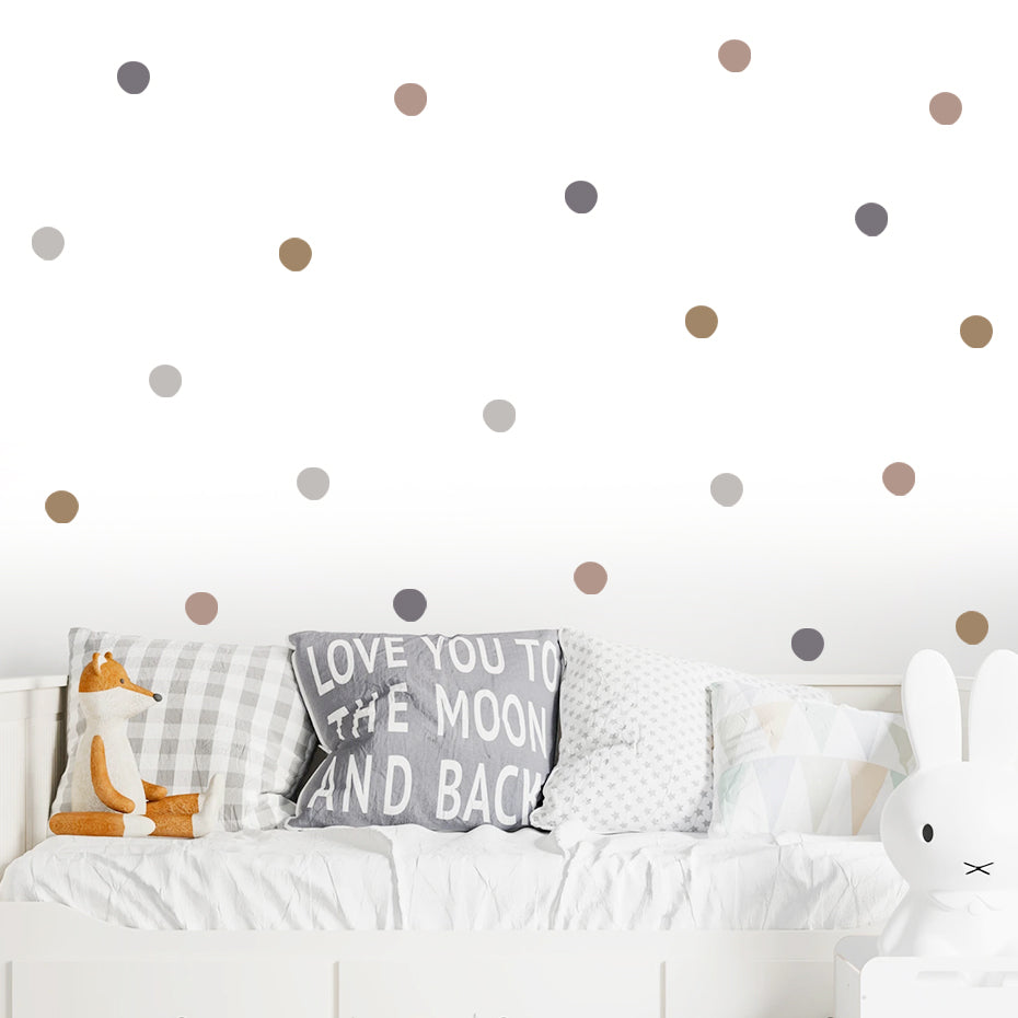 Nursery Polka Dots Colorful Wall Decals