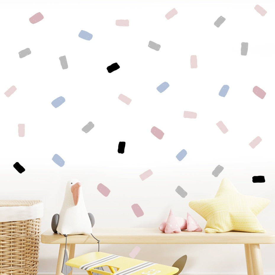 Abstract Irregular Squares Wall Decals