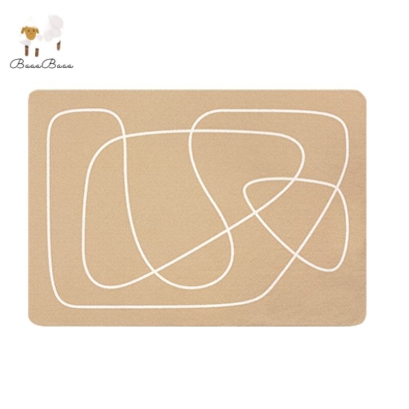 Soft Area Rug Abstract Lines