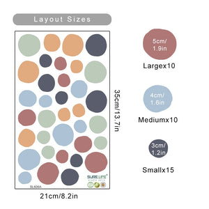 Nursery Polka Dots Colorful Wall Decals