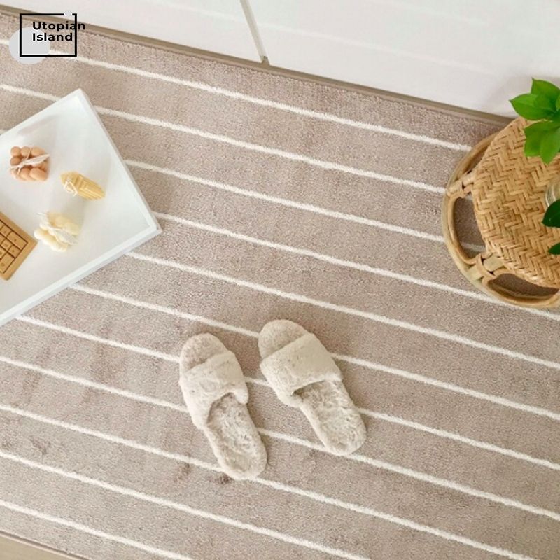 Rectangular Area Rug Grullo Stripes