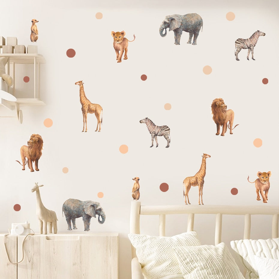 Wall Decals African Wild Animals