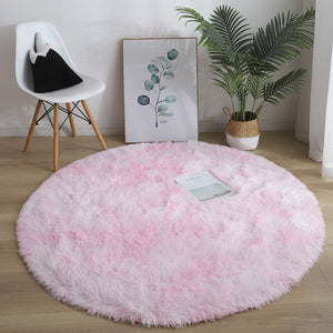 Fluffy Thick Area Round Rug