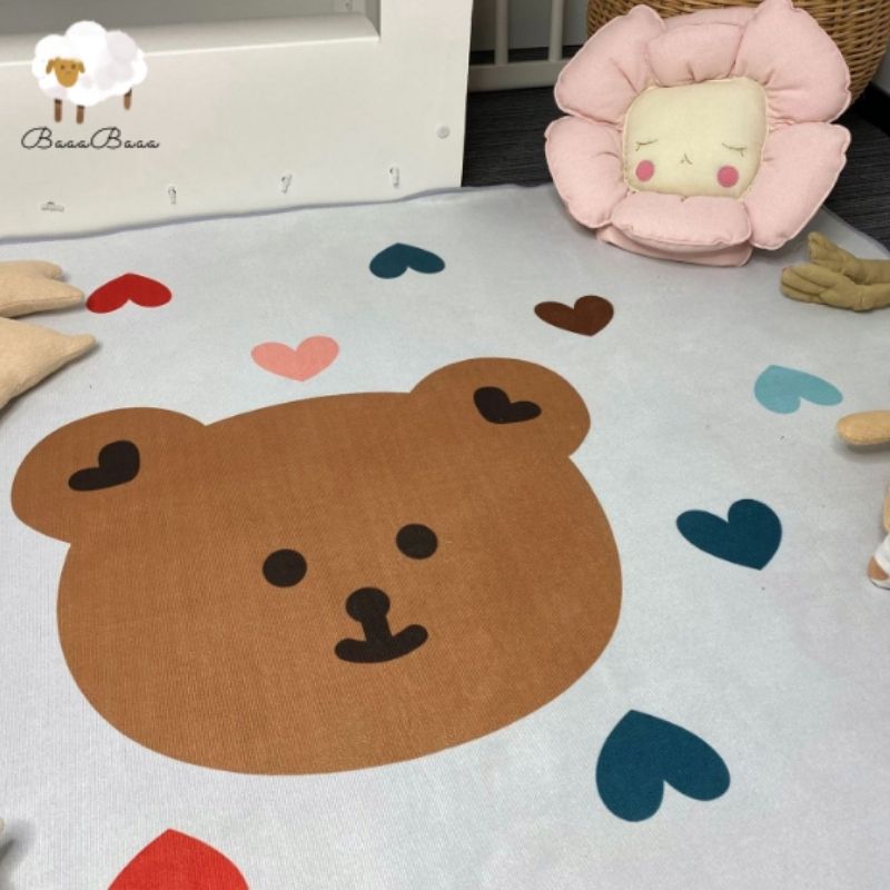 Nursery Area Rug Lovely Bear