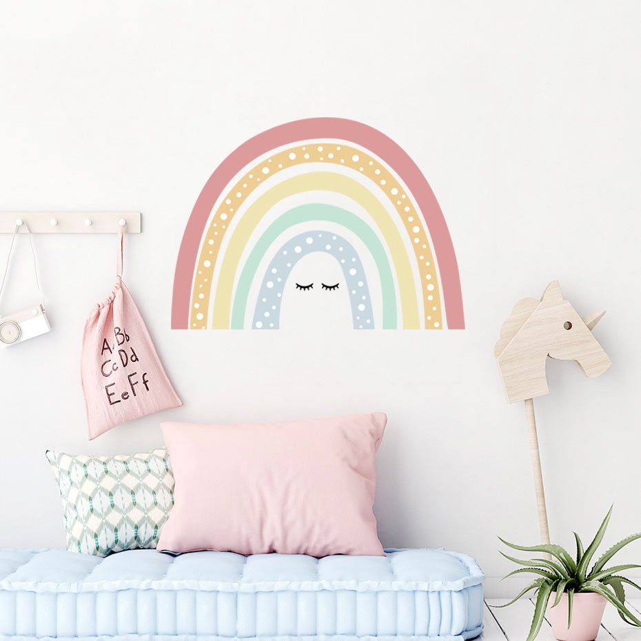 Boho Wall Decal Rainbow with Eye