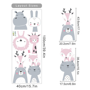 Cartoon Cute Animals Wall Decals