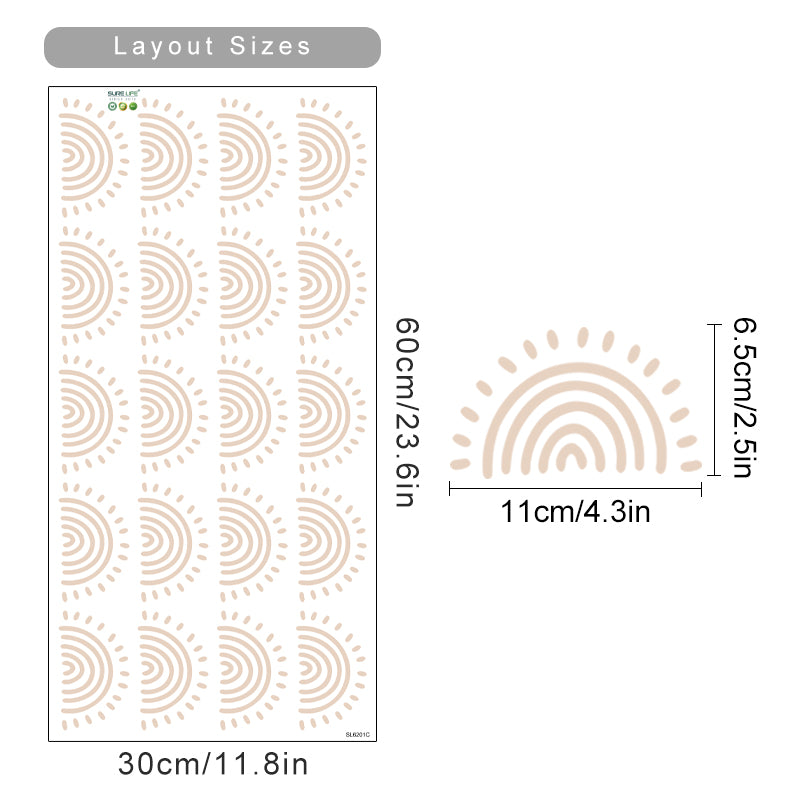 Bohemian Wall Decals Sun