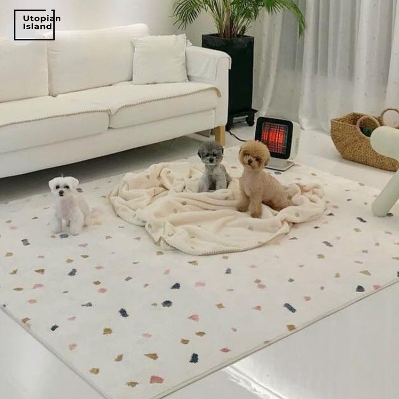 Pattern Area Rug Little Shapes