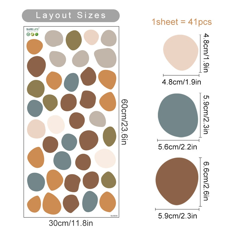 Nursery Wall Decals Irregular Polka Dot