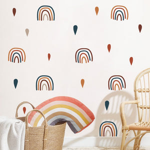 Cartoon Wall Decal Bohemian Rainbows