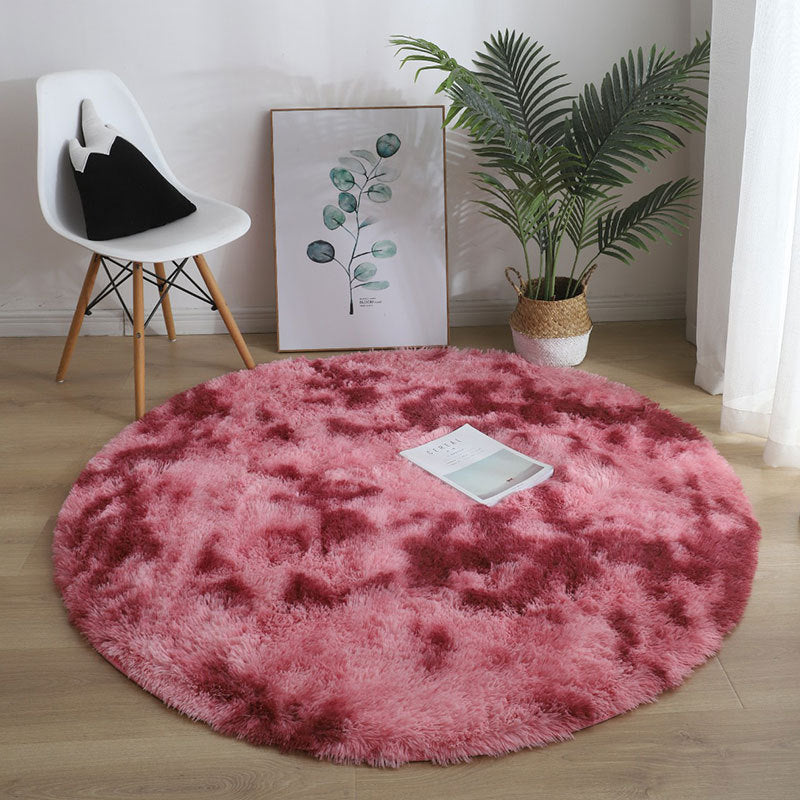 Fluffy Thick Area Round Rug