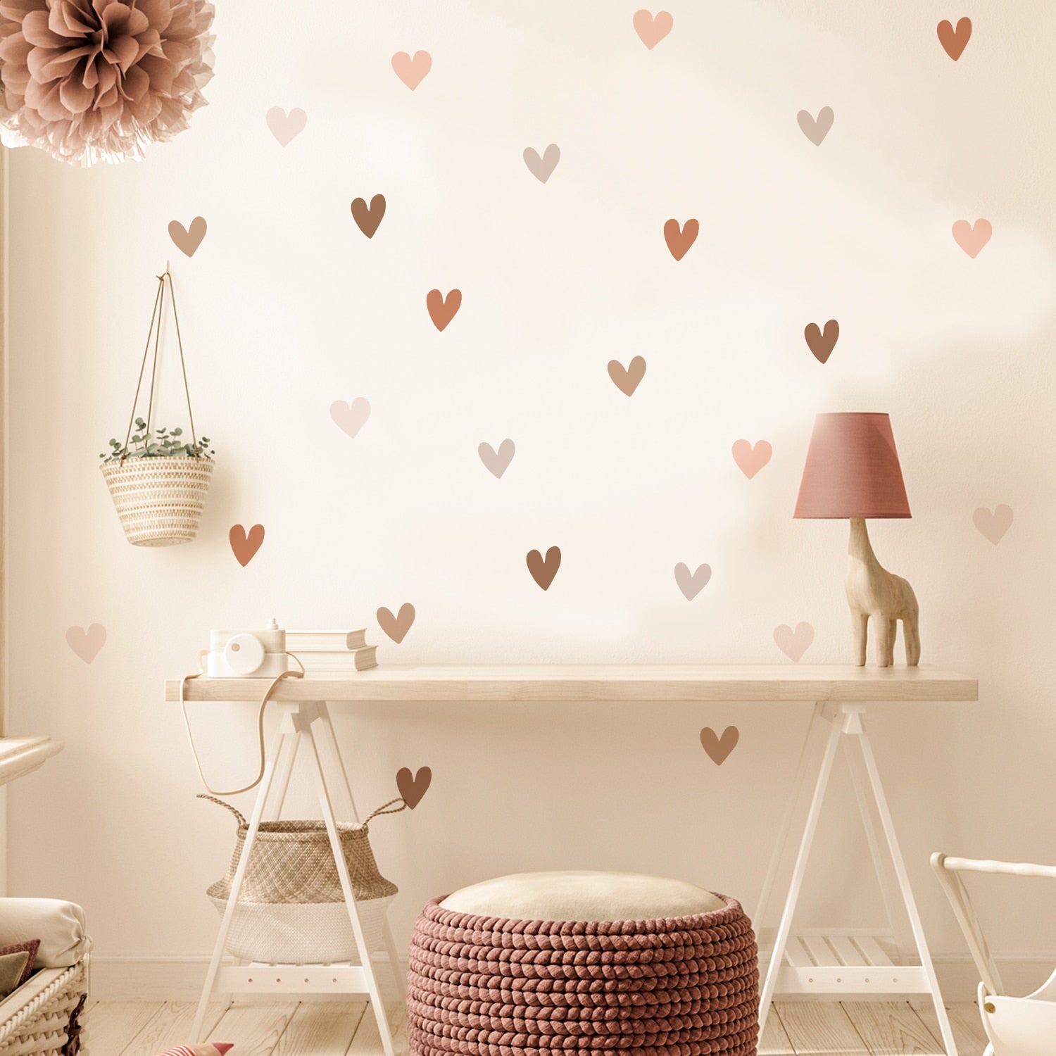 Pattern Wall Decals Boho Hearts