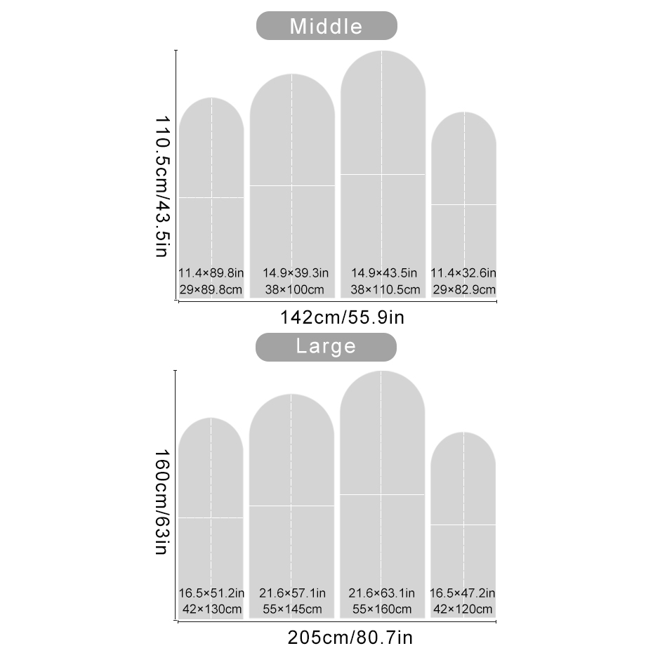 Large Abstract Arch Wall Decal