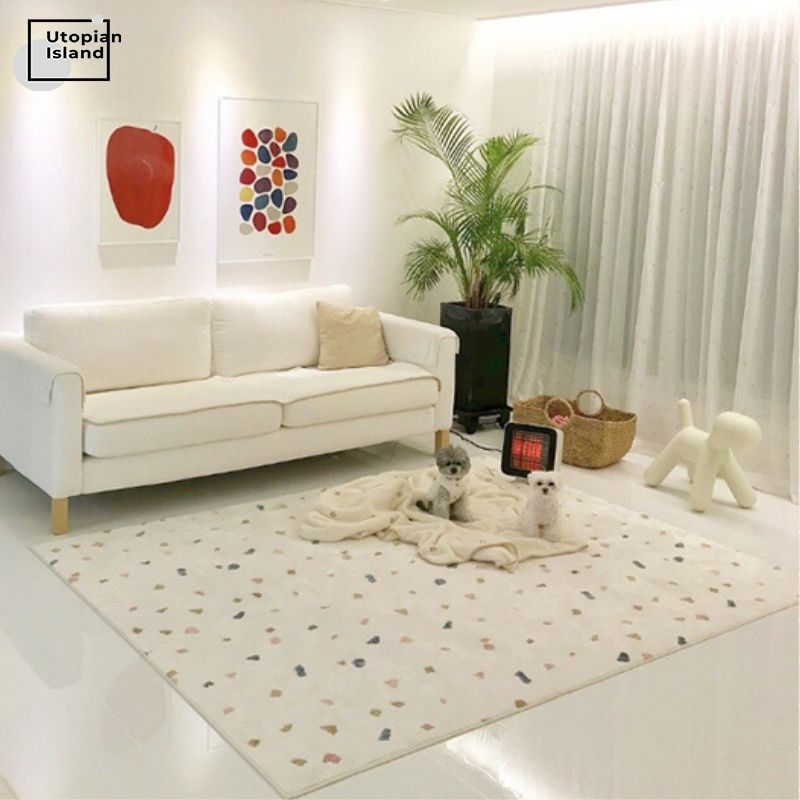 Pattern Area Rug Little Shapes