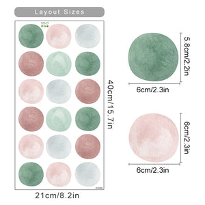 Nursery Polka Dots Colorful Wall Decals
