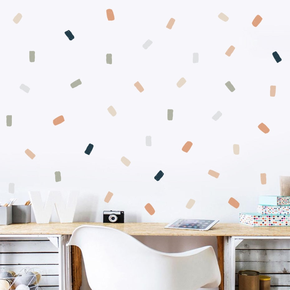 Abstract Irregular Squares Wall Decals