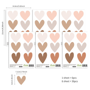 Pattern Wall Decals Boho Hearts