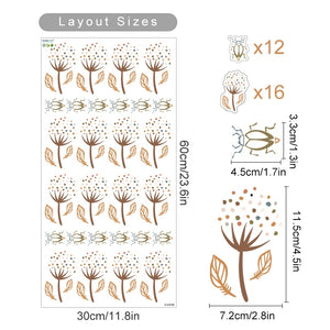 Nursery Wall Decals Bee Flowers