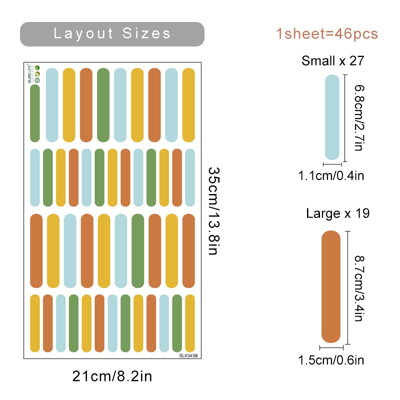 Nursery Wall Decals Colourful Sprinkles