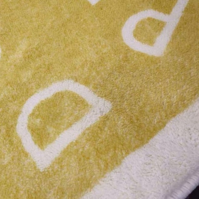Round Nursery Rug ABC Alphabet