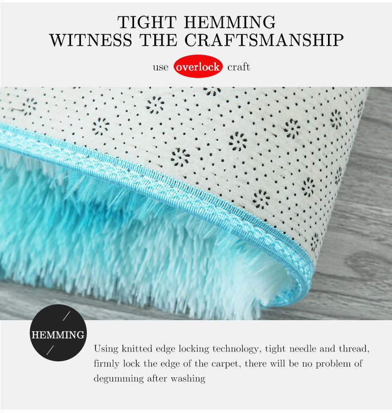 Monochromatic Fluffy Thick Area Rug