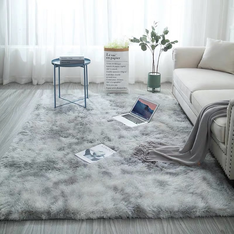Monochromatic Fluffy Thick Area Rug