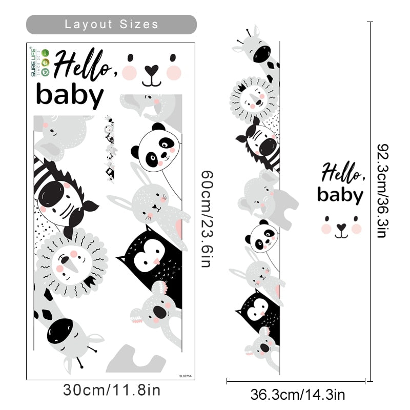 Cartoon Wall Decal Animal Friends