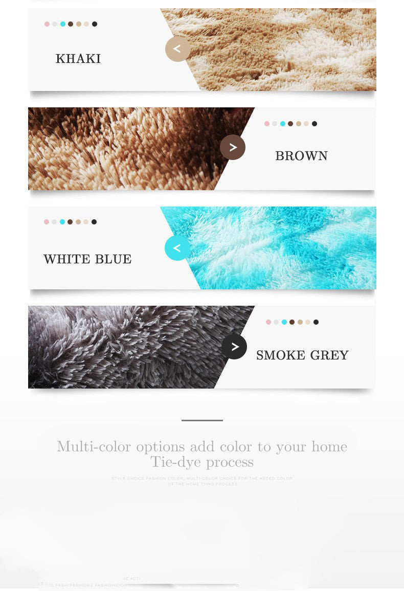 Monochromatic Fluffy Thick Area Rug