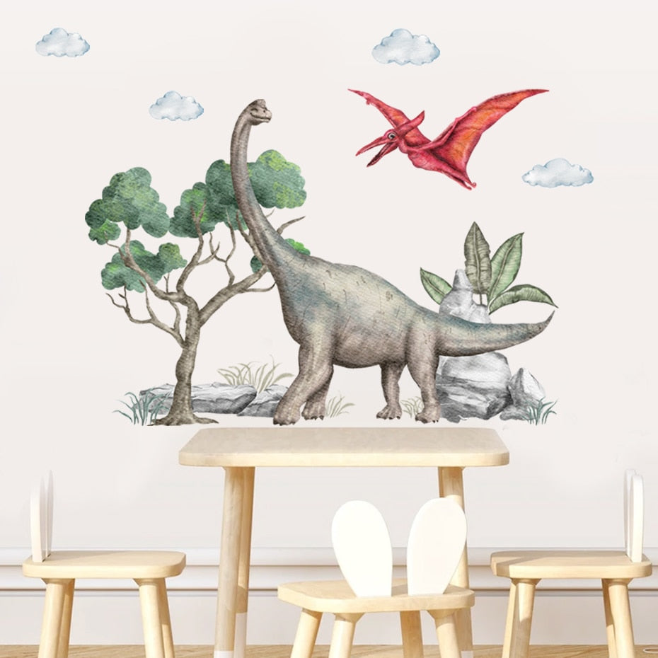 Cartoon Wall Decals Nice Dinosaurs