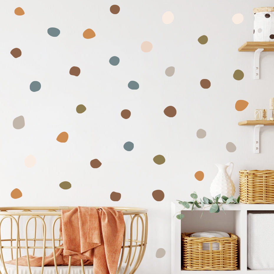 Nursery Wall Decals Irregular Polka Dot