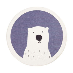 Nursery Round Area Rug Bears