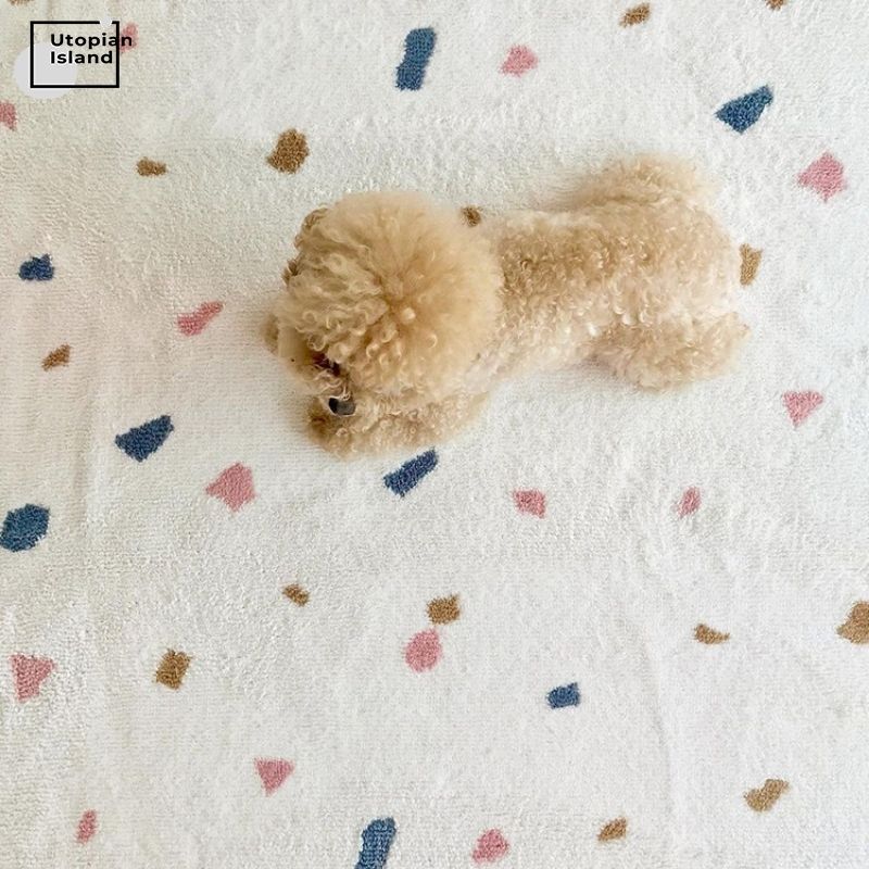 Pattern Area Rug Little Shapes