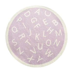 Round Nursery Rug ABC Alphabet