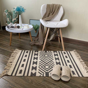 Soft Tassel Cotton Area Rug