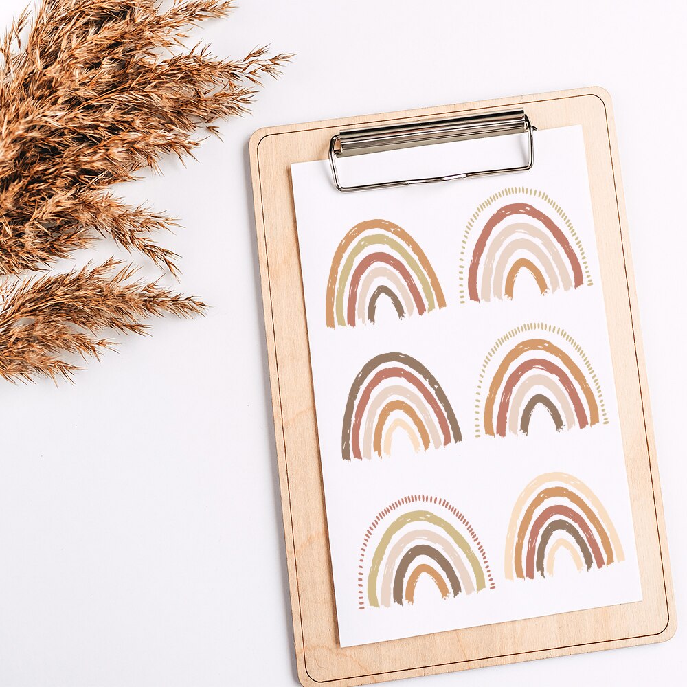 Pattern Wall Decals Rainbow Styles