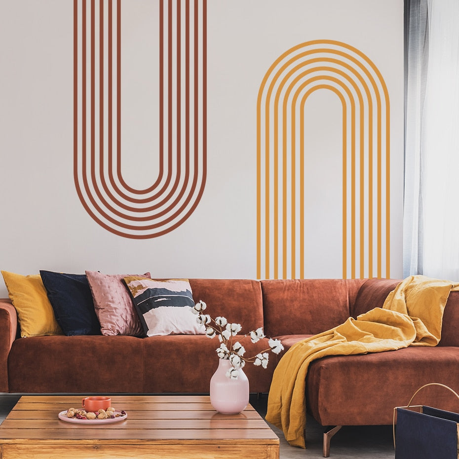 Bohemia Wall Decal Large Arch Rainbow