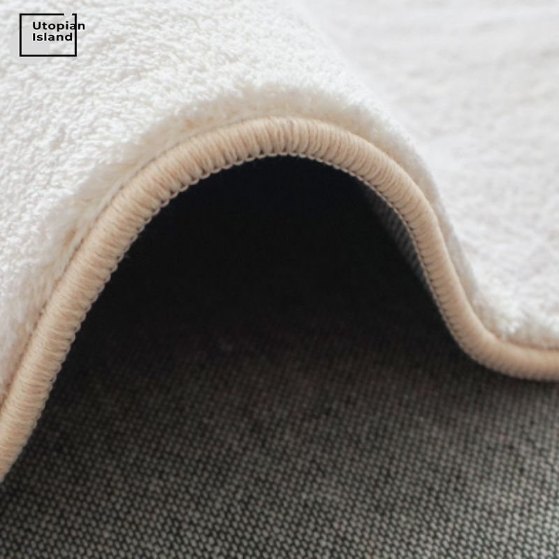 Pink Area Rug Rounded Lines